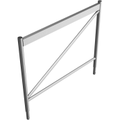 Fall protection | for crank & universal scaffolding trestles | Width: 1.20 m | galvanized